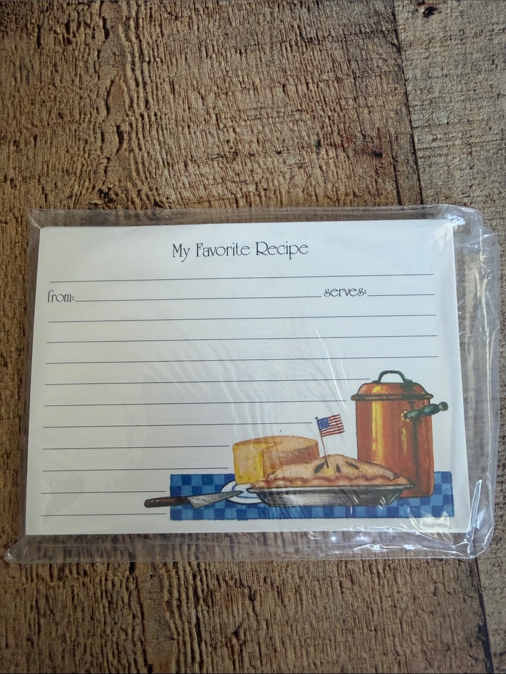 Vintage My Recipes Recipe Organizer - Blue Recipe Binder with Cards NOS - Picture 3 of 7